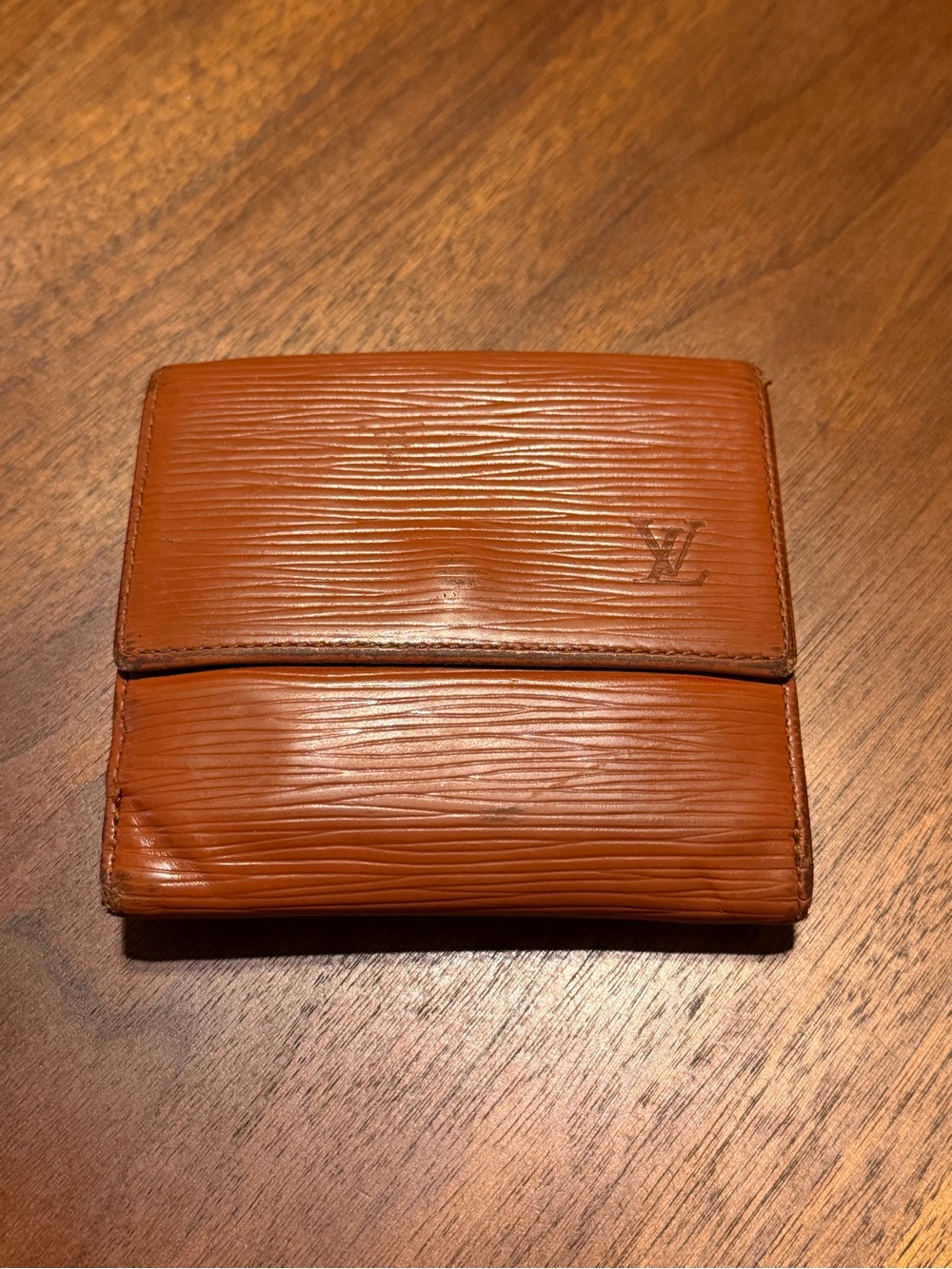 Louis Vuitton Tan Epi Leather Card Holder Wallet